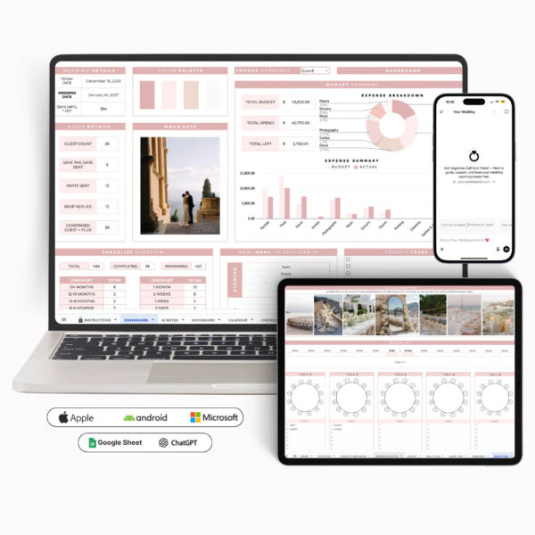 Wedding Planning Dashboard